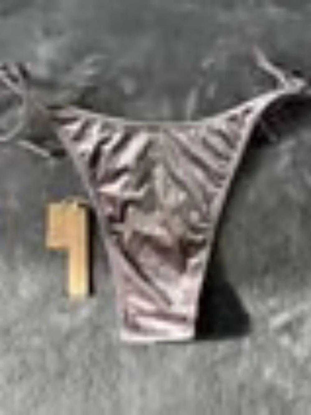 NWT Skims Velvet Tie Bikini Bottom - Size Medium